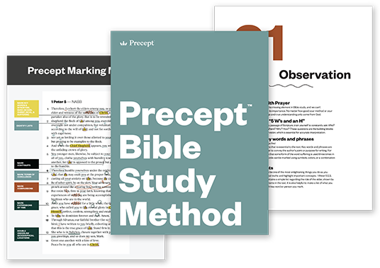 Download the Precept Bible Study Method overview guide for free